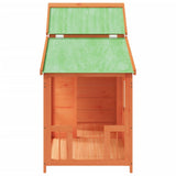 Dog Kennel Brown 143x60.5x109 cm Solid Wood Pine 172261