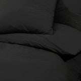 Duvet Cover Set Black 200x220 cm Cotton 136121