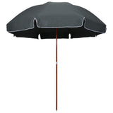 Garden Parasol with Steel Pole 300 cm Anthracite 47806