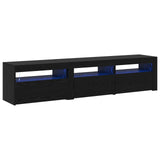 TV Cabinet 2 pcs Black Oak 180 x 35 x 40 cm Engineered Wood 3332505