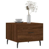 Coffee Table Brown Oak 50x50x40 cm Engineered Wood 829442