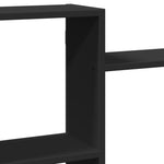 ZNTS Wall Shelf Black 159x18x65 cm Engineered Wood 853210