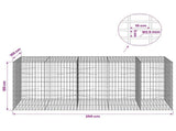 Gabion with 3.5 mm Wire and 5x10 cm Mesh 250x100x100 cm 3462911