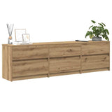 TV Units 2 pcs Artisan Oak 180 x 34 x 50 cm Engineered Wood 3385629
