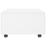 ZNTS Coffee Table High Gloss White 120x60x35 cm 283727