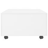 ZNTS Coffee Table High Gloss White 120x60x35 cm 283727