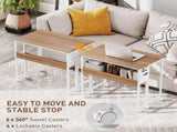 80 cm Drop Leaf Writing Work Desk - Natural Wood Finish T3398P343023