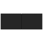 TV Cabinets 2 pcs Black 80x30x30 cm Engineered Wood 804536