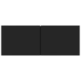 TV Cabinets 2 pcs Black 80x30x30 cm Engineered Wood 804536