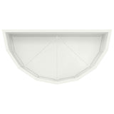 Planter White 60 x 30 x 35 cm Steel 883697
