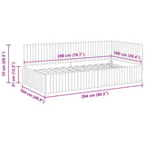 Corner Bed Frame with Headboard Pink 100 cm x 200 cm Velvet 42016279