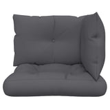 Pallet Cushions 3 pcs Anthracite Fabric 360856