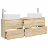 Bathroom Cabinet Set 3 pcs Sonoma Oak 53 x 34.5 x 63 cm 3405861
