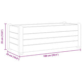 Garden Raised Bed PP Mocha 100x43x35 cm 313976
