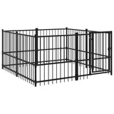 Outdoor Dog Kennel Steel 3.75 m 3124598