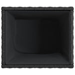 ZNTS Garden Planters 2 pcs Black 36x30x32 cm Poly Rattan 3210531