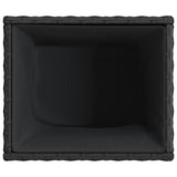 ZNTS Garden Planters 2 pcs Black 36x30x32 cm Poly Rattan 3210531