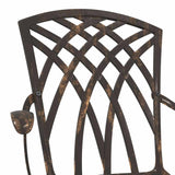 Garden Chair 2 pcs Bronze 55 x 56.5 x 91cm Aluminium 42002398