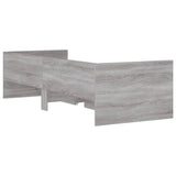 Bed Frame Grey Sonoma Engineered wood Single Bed Frame 3207341