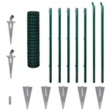 Euro Fence Steel 10x1.2 m Green 142383