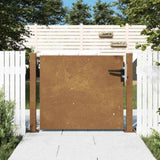Garden Gate 100x100 cm Corten Steel 153263
