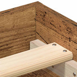 Bed Frame without Mattress Old Wood 135x190 cm Engineered Wood 3329315