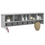 Wall-Mounted Coat Rack Wall-Mounted Grey Sonoma Engineered wood 874328