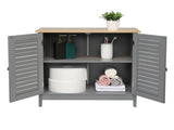 2 Hundred Page Doors MDF Spray Paint Bathroom Cabinet Gray 76520309