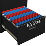 Filing Cabinet Black 46x62x72.5 cm Steel 336272