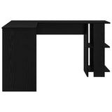 Corner Desk Black Oak 140 x 113.5 x 75 cm Engineered Wood 869555