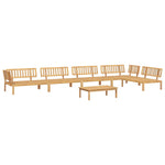 ZNTS 6 Piece Garden Pallet Sofa Set Solid Wood Acacia 3209313