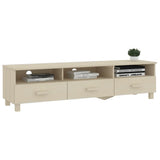 TV Cabinet HAMAR Honey Brown 158x40x40 cm Solid Wood Pine 340472