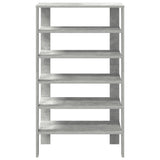 Shoe Rack Concrete Oak 61x32x105 cm Engineered Wood 859863