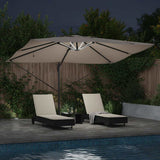 Umbrella Taupe 352 x 251 x 265 cm Polyester and Aluminium 42003330