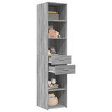 Highboard Grey Sonoma 40x42.5x185 cm Engineered Wood 3281446