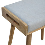 Grey Tweed Tray Style Footstool IN518