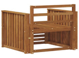 Outdoor Sofa Solid Acacia Wood Natural 3436349