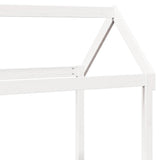 Kids' Bed Roof White 118x70x176.5 cm Solid Wood Pine 846986