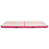 Inflatable Gymnastics Mat with Pump 300x100x20 cm PVC Pink 92676