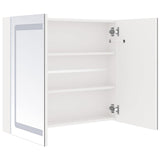 LED Bathroom Mirror Cabinet Shining White 80x12x68 cm 326517