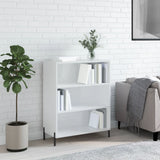 Shelf Cabinet High Gloss White 69.5x32.5x90 cm Engineered Wood 828374