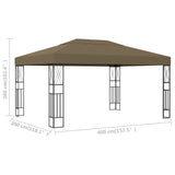 Gazebo 3x4 m Taupe Fabric 312270
