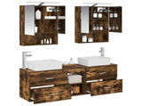 Bathroom Furniture Set 5 pcs Smoked Oak 3406843