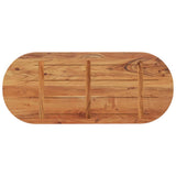 Table Top 100x40x2.5 cm Oval Solid Wood Acacia 370084