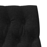 Upholstered Headboard Black 90 cm Solid Pine Wood 879361