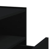 Wall-mounted Bedside Cabinets 2 pcs Black 45x30x35 cm 848314