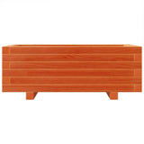 Garden Planter Wax Brown 70x40x26.5 cm Solid Wood Pine 847330
