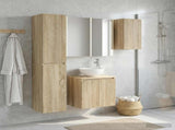 Bathroom Cabinet Set 5 pcs Sonoma Oak Engineered Wood 3407305