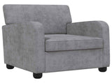 Armchair Light Grey Chenille 42043443