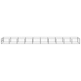 Dog Kennel Black 10 m Steel 3082100